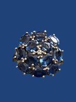 Inel Argint cu Topaz si Diamant - imagine 2