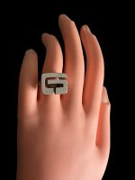 Inel Argint Interesant -Perioada Modernista - imagine 3