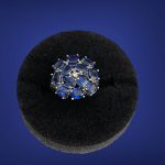 Inel Argint cu Topaz si Diamant