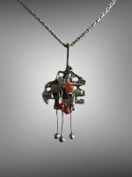 Medalion Argint cu Carneol-  perioada Modernista