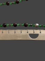 Colier cu Pietre Semipretioase , Argint + Masca Malachit - imagine 4