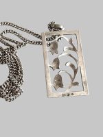 Art-Deco Lantisor Argint cu Pandantiv - imagine 4