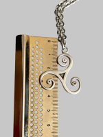 Argint Triskelion +Lant 60 cm - imagine 2