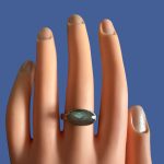 Inel Argint cu Labradorit Fatetat 17.30 mm