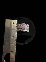 Inel Argint cu Zirconii Roz 18,50 mm - imagine 3