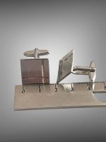 Butoni Argint Mid-Century - imagine 3