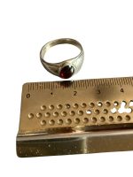 Inel Argint cu Granat 17 mm - imagine 4