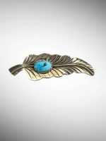 Brosa Argint cu Turcoaz