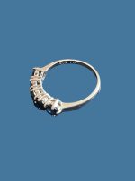 Inel Aur 14 k cu Safir Natural - imagine 5