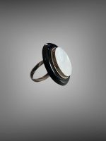 Inel Statament din Argint cu Sidef 18 mm - imagine 2