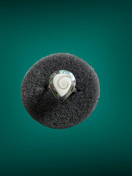 Inel Argint - Ochiul Shiva si Sidef Paua