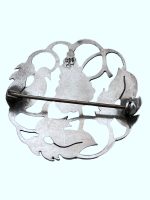 Art Nouveau Brosa Argint -Hans Przyrembel - imagine 3