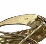 Brosa Argint  Mid-Century - imagine 3