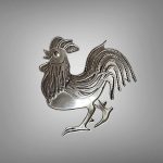 Brosa Legendara din Argint - Cocos