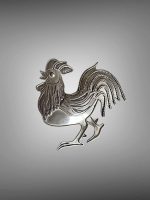 Brosa Legendara din Argint - Cocos