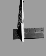 Brosa Lunga 10,5 cm Argint cu Onix - imagine 4