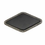 Brosa Mare din Argint cu Onix