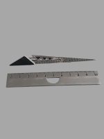 Brosa Lunga 10,5 cm Argint cu Onix - imagine 2