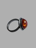 Inel Argint cu Chihlimbar 17 mm - imagine 3