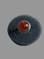 Inel Argint cu Chihlimbar 17 mm