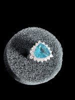 Inel Argint model Impozant- cu Imitatie Topaz