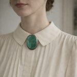 Brosa Argint cu Crisocola