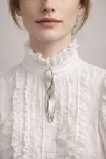 Brosa Argint Unicat- Handarbeit