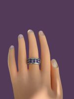 Inel Argint cu Ametist 17,40 mm - imagine 2