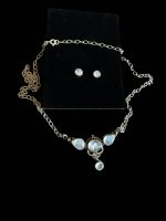 Set Argint cu Piatra lunii Colier + Cercei