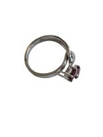 Inel Argint cu Granat 17,40 mm - imagine 4