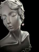 Cercei Argint Joop cu Cristal Roz - imagine 2