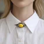 Brosa  Argint cu CHIHLIMBAR BUTTERSCOTCH