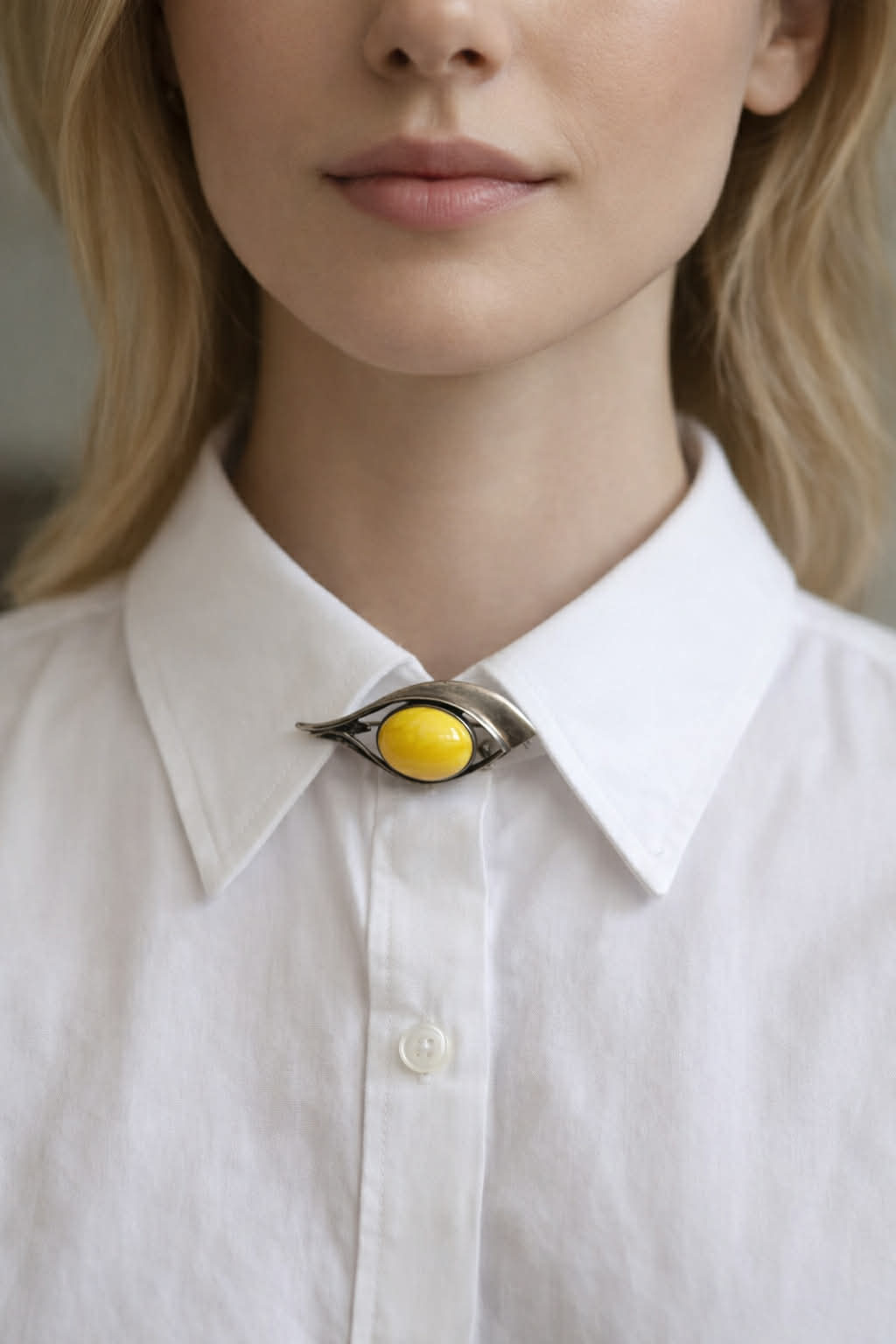 3e113527-77db-444e-9b00-3e5e5e7aa88f Brosa Argint cu CHIHLIMBAR BUTTERSCOTCH - imagine 1