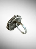 Inel Argint forma mare cu Chihlimbar 19.50 mm - imagine 3