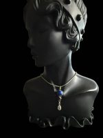 Colier Argint cu Lapis Lazuli, Granat, Piatra Lunii - imagine 4