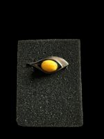 Brosa  Argint cu CHIHLIMBAR BUTTERSCOTCH - imagine 2