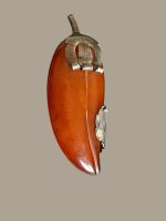 Brosa Argint cu Chihlimbar - Mid Century