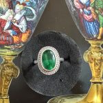 Inel Argint cu Smarald -Imitatie 19,50 mm