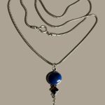 Colier Argint cu Lapis Lazuli, Granat, Piatra Lunii