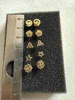 Set 5 Perechi Cercei Argint  placat cu Aur - imagine 2