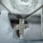 Argint - Cruce Frumoasa cu Cristale