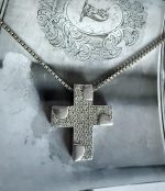 Argint - Cruce Frumoasa cu Cristale