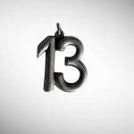 Pandantiv Argint  Numarul 13