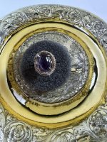 Inel Argint cu Ametist Perioada Modernista - imagine 2