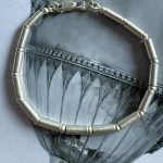 Bratara Argint Emente Cilindrice 19 cm