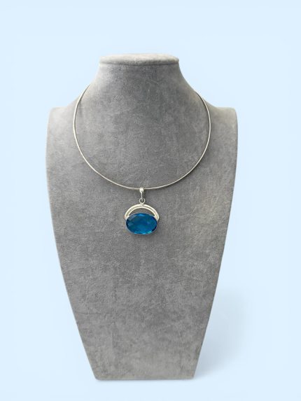 Colier -Chocker Argint cu superb Medalion