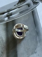 Inel Argint cu Ametist Perioada Modernista - imagine 4