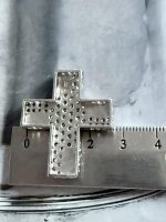 Argint - Cruce Frumoasa cu Cristale - imagine 3