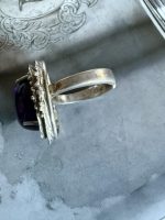 Inel Argint cu Ametist Perioada Modernista - imagine 5