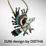 Colier Zuni -Nativ Amerindian din Argint